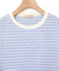 スノーコットン 鹿の子ボーダー Tシャツ【接触冷感】