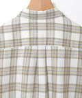 レギュラーカラー チェック柄 チュニック