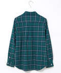 微起毛 チェック柄 ブラウス