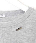 ラメ編み リブ Tシャツ