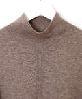 ウールブレンド モックネック ニットチュニック