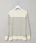 アシンメトリー ボーダー ニット【手洗いOK】
