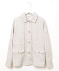 リネンライク ミリタリージャケット【オンラインショップ・一部店舗限定】