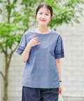 袖刺繍 プルオーバー ブラウス【オンラインショップ限定】
