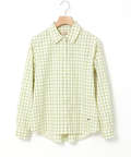 ノンアイロン チェック ブラウス【シワになりにくい】