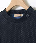 ドット柄 ハイネック プルオーバー