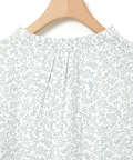 総柄プリント フリル襟 カットソー