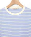 スノーコットン 鹿の子ボーダー Tシャツ【接触冷感】