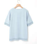 レース チュニック丈 Tシャツ