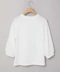 ストライプ ジャカード カットソー