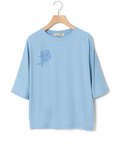 フラワープリント 天竺 Tシャツ