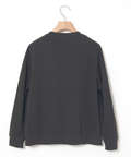 クルーネック ジップ カーディガン