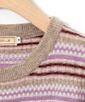 ウールブレンド マルチカラーボーダー ニット【手洗いOK】
