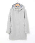 ウールライク フード付き コート 