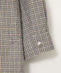 クロコダイルタータン スタンドカラー コート【手洗いOK】