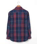 シャギー加工 タータン柄 シャツ