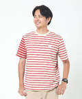 スノーコットン クレイジーボーダー柄 Tシャツ【接触冷感】