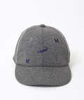飛び柄 ロゴ刺繍 キャップ