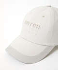メッシュ切り替え ロゴ刺繍 キャップ