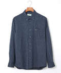 デニム調 ボタンダウン シャツ