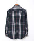 シャギー加工 タータン柄 シャツ