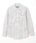 サッカー ストライプ ボタンダウン シャツ 【日本製生地】【接触冷感】