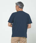 スノーコットン シャドーチェック柄 Tシャツ【接触冷感】