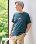 トリコロール ロゴプリント Tシャツ