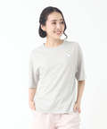 天竺 ロゴテープ 5分袖 Tシャツ【吸汗速乾】