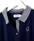 スノーコットン 鹿の子 七分袖 ポロシャツ【接触冷感】