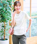 スノーコットン フロントギャザー Tシャツ【接触冷感】