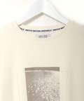 スムース ロゴプリント チュニック丈 Tシャツ