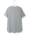 スムース ロゴプリント チュニック丈 Tシャツ