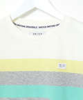 スノーコットン 天竺 パネルボーダー Tシャツ【接触冷感】