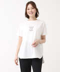 プレーティング天竺 ロゴプリント Tシャツ【吸汗速乾】