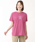 プレーティング天竺 ロゴプリント Tシャツ【吸汗速乾】
