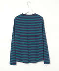 天竺 メランジボーダー クルーネックTシャツ