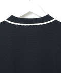 襟パイピング ニット ポロシャツ【ZERO POLO SHIRT】