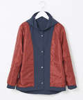 フード付き ドットボタン デザインジャケット