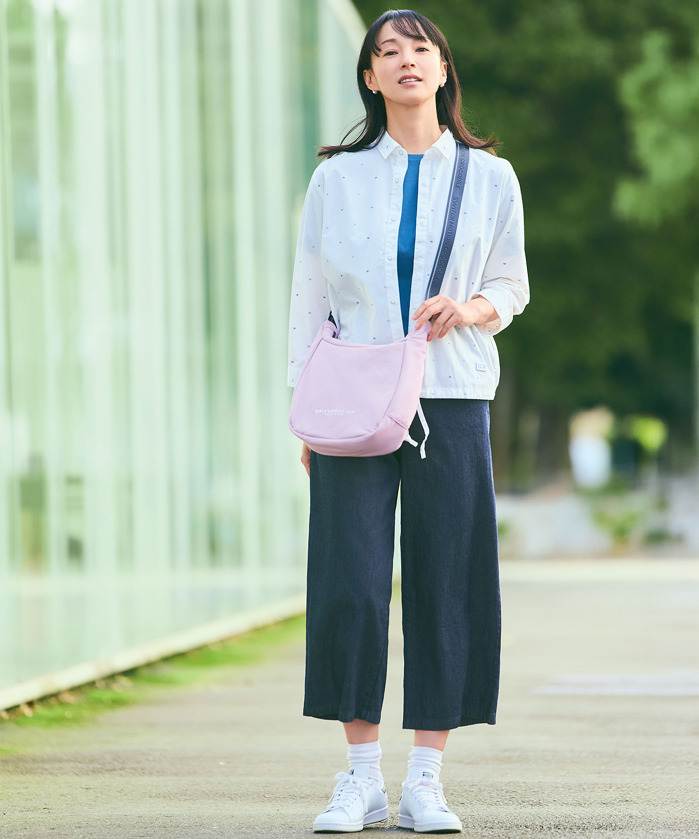 レディース プレーティング天竺 ドルマンスリーブ Tシャツ【接触冷感