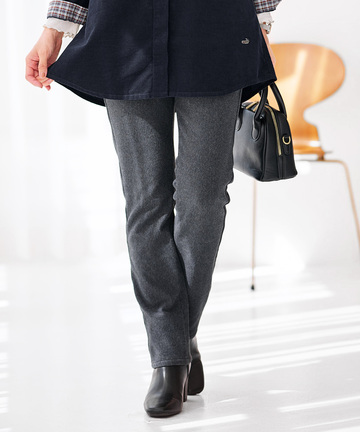 裏起毛 スリムパンツ