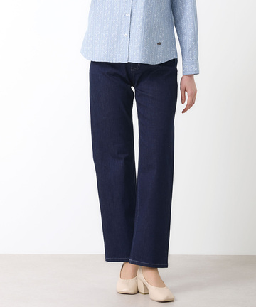 ストレッチ ストレート デニムパンツ