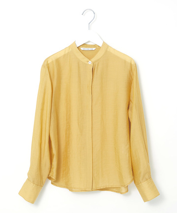 ボーダー シアー ブラウス