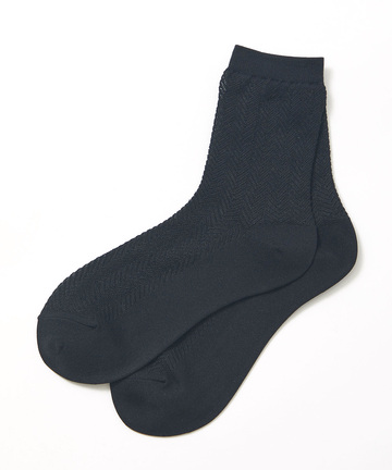 へリンボン シアー ソックス【オンラインショップ・一部店舗限定】