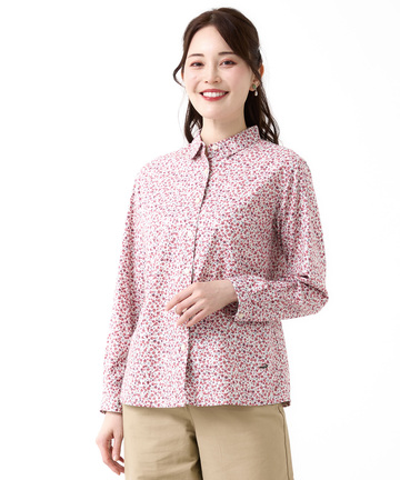 小花柄プリント ブラウス