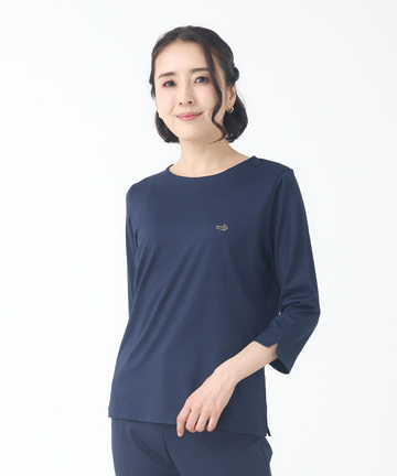 セルロースコットン 七分袖 Tシャツ【吸汗速乾】