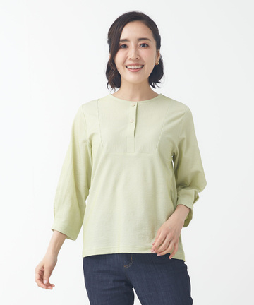 サッカー素材 ストライプ柄 カットソー