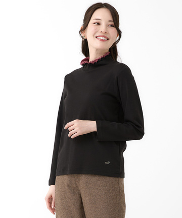 メロー ハイネック カットソー