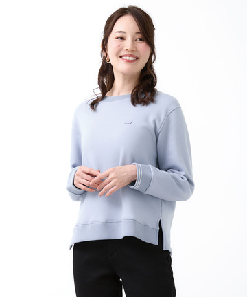 クルーネック リブ カットソー