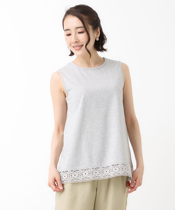 裾レース タンクトップ【オンラインショップ・一部店舗限定】